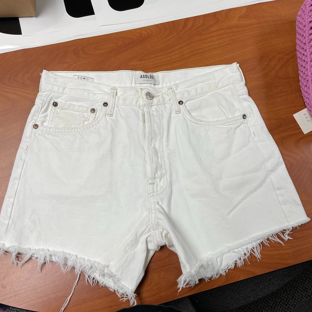 Agolde White Shorts